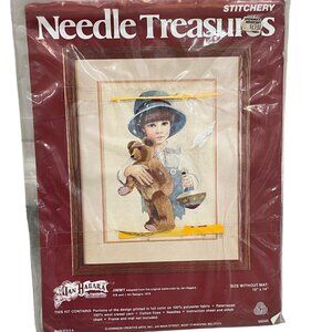 Vintage Needle Treasures Stitchery Kit "Jimmy" 10"x14" By Jan Hagara